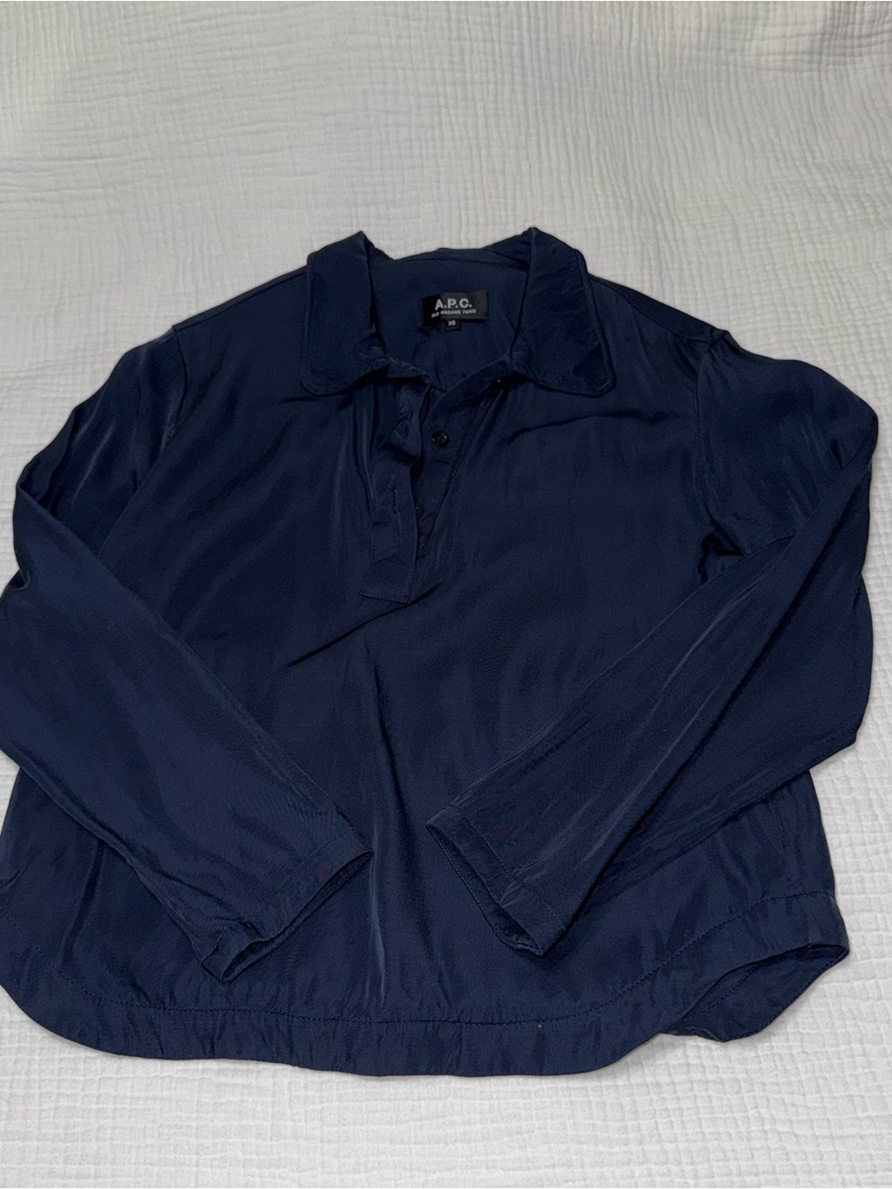 A.P.C. Dark Navy Button-Up Shirt